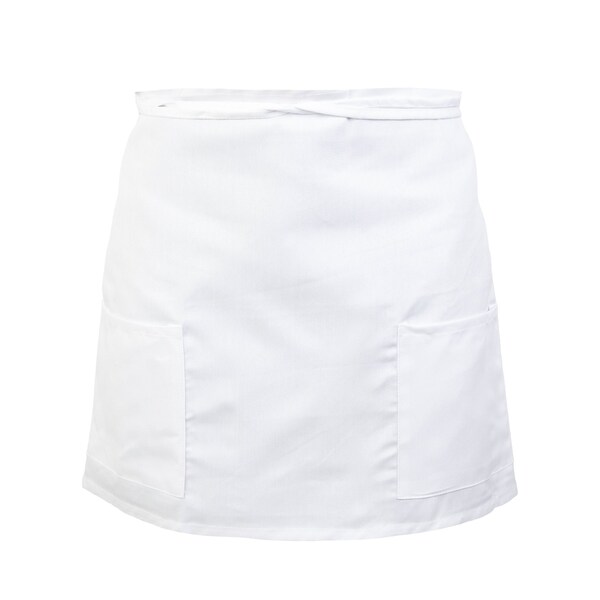 Monarch Brands Half Bistro Aprons , White, 48PK BISTROHLF-WHT-CS - main